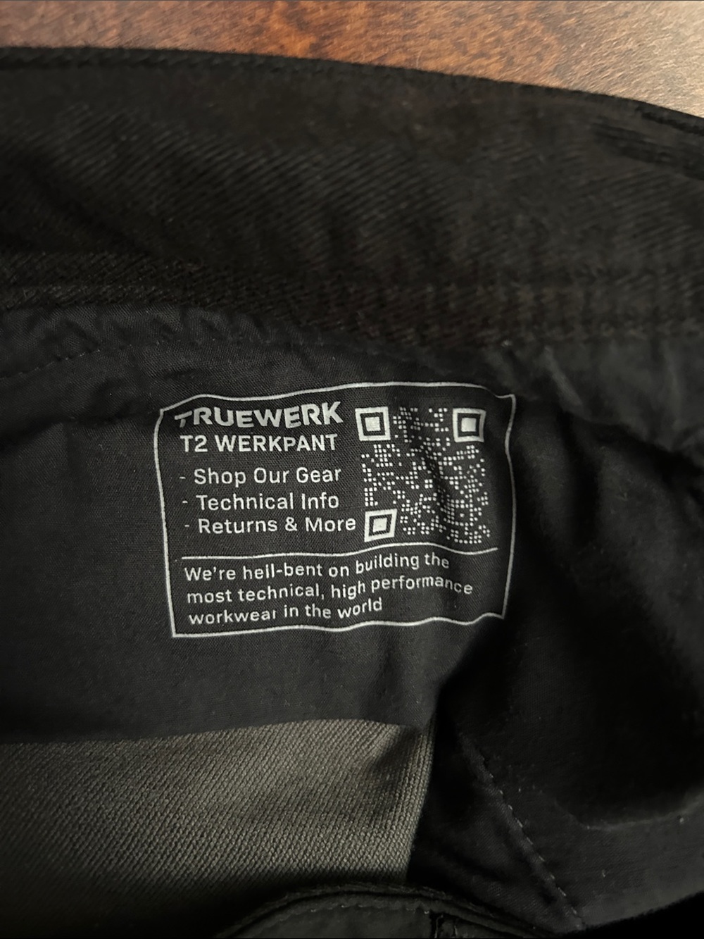 Truewerk Men’s T2 Werkpant Pants, Black, Size 36W 34L - Picture 3 of 15